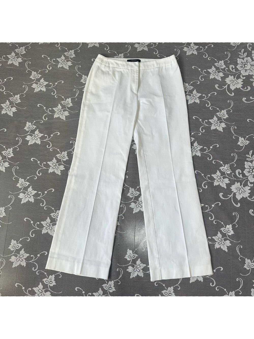 MaxMara White Fit Stretch W6 Modern Trouser